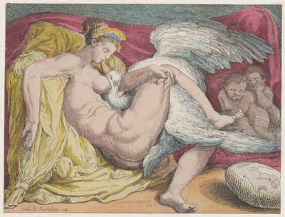 Leda e il cigno da Thomas Rowlandson