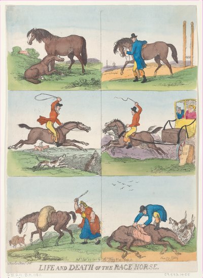 Vita e morte del cavallo da corsa da Thomas Rowlandson