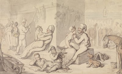 Caserma della cavalleria leggera da Thomas Rowlandson