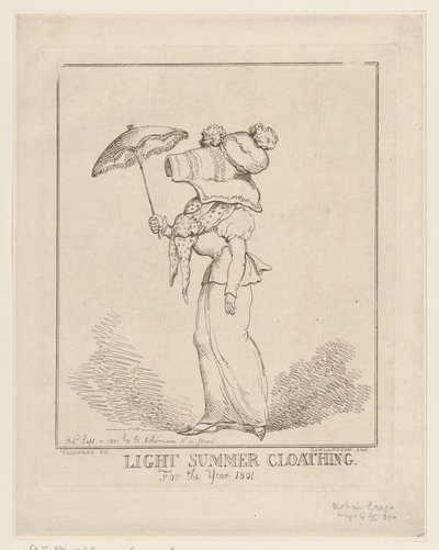 Abbigliamento estivo leggero da Thomas Rowlandson