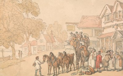 Caricare una diligenza da Thomas Rowlandson