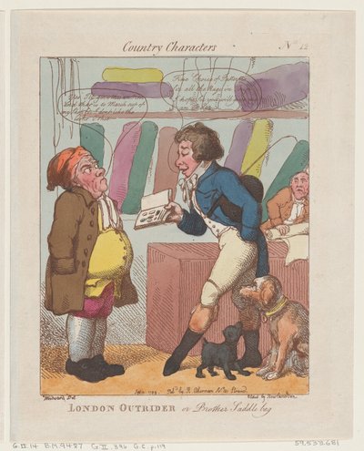 Cavaliere di Londra, o Fratello Saddlebag da Thomas Rowlandson