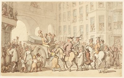 Scena di Londra: Malfattori in cammino verso Tyburn da Thomas Rowlandson