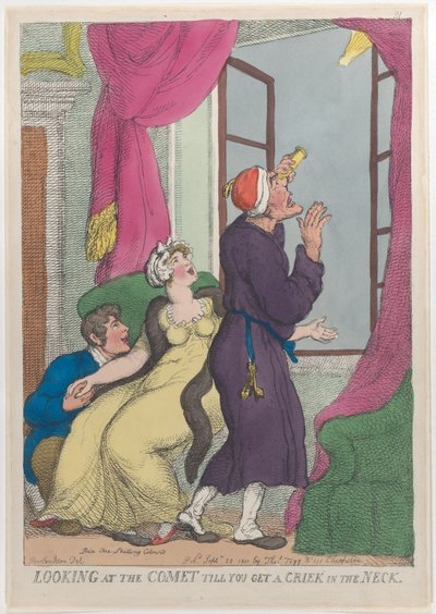 Guardare la cometa fino a farsi venire il torcicollo, 20 settembre 1811 da Thomas Rowlandson