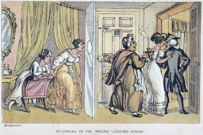 Maison close - in “I tre tour del Dottor Syntax: alla ricerca del pittoresco, della consolazione e di una moglie” di William Combe da Thomas Rowlandson