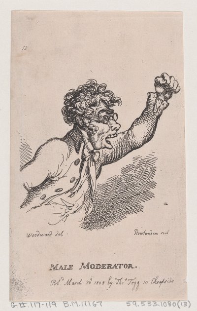 Moderatore maschile da Thomas Rowlandson