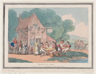 Marcia verso il campo, 1 settembre 1803 da Thomas Rowlandson