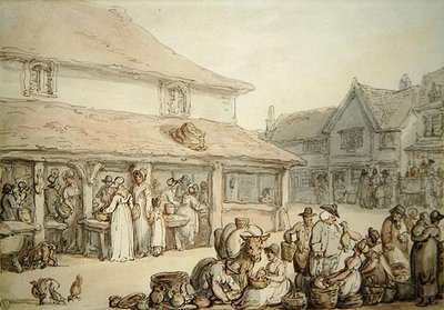 Piazza del mercato da Thomas Rowlandson