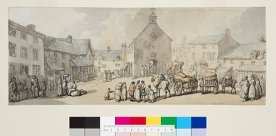 Piazza del Mercato, Llanrwst, c.1797 da Thomas Rowlandson