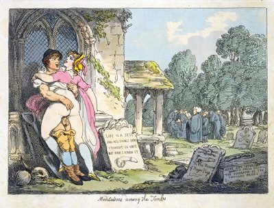 Meditazioni tra le tombe da Thomas Rowlandson