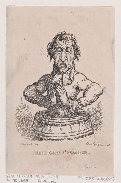 Predicatore Metodista da Thomas Rowlandson