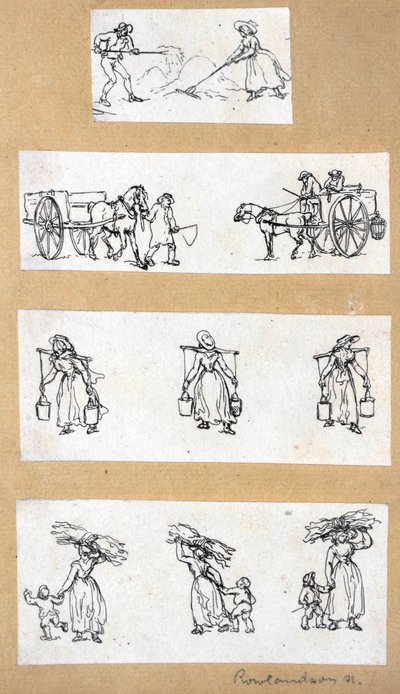 Studi in miniatura da Thomas Rowlandson