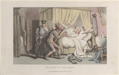 Errori a Cavaillon, dal Journal of Sentimental Travels in the Southern Pro..., 1 gennaio 1822 da Thomas Rowlandson