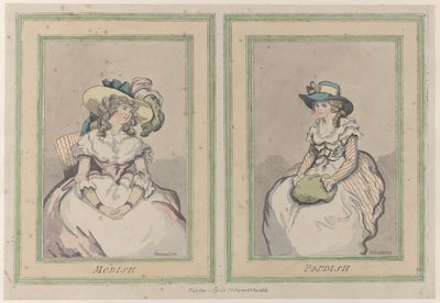 Modish e Prudish, 1 dicembre 1791 da Thomas Rowlandson
