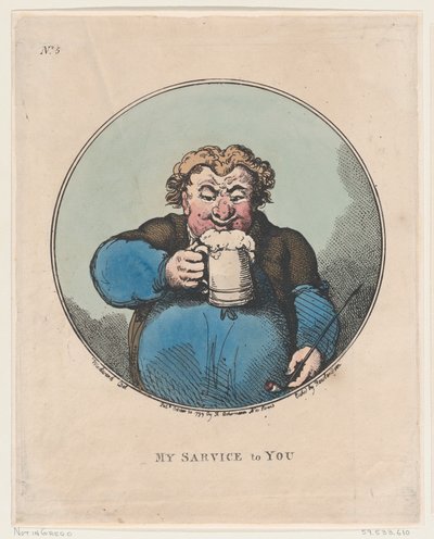 Il mio servizio per te, 20 ottobre 1799 da Thomas Rowlandson