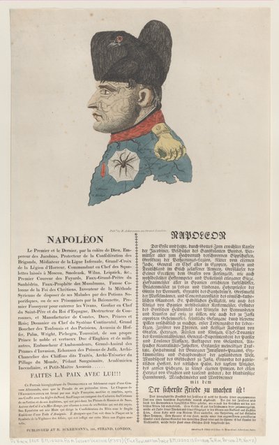 Napoleone, marzo 1814 da Thomas Rowlandson
