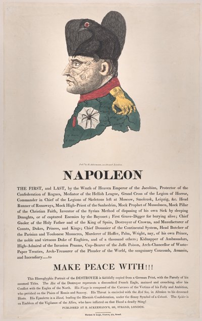 Napoleone, Marzo 1814 da Thomas Rowlandson