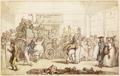 La carrozza di Napoleone vista dalla moda londinese, da Un resoconto storico della campagna nei Paesi Bassi da Thomas Rowlandson