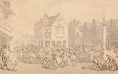Newbury Market Place, Berkshire da Thomas Rowlandson