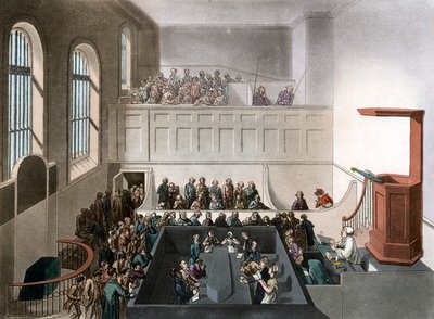 Cappella di Newgate da Thomas Rowlandson