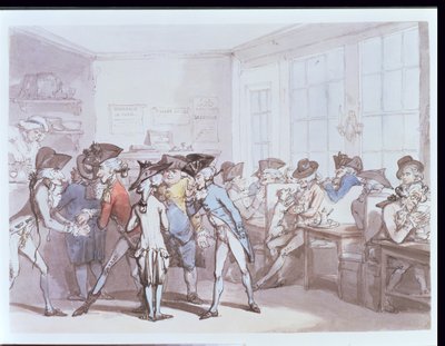 Un caffè francese da Thomas Rowlandson