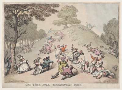 One Tree Hill, Greenwich Park, 1802 da Thomas Rowlandson