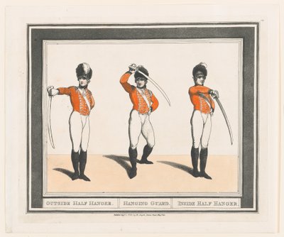 Outside Half Hanger, Hanging Guard, Inside Half Hanger da Thomas Rowlandson