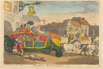 Diligenza di Parigi da Thomas Rowlandson