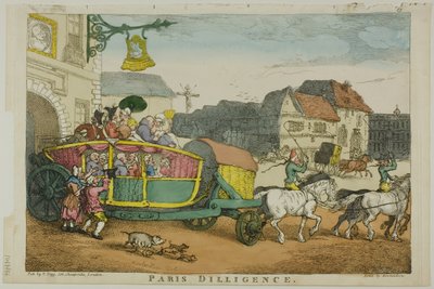 Diligenza di Parigi da Thomas Rowlandson