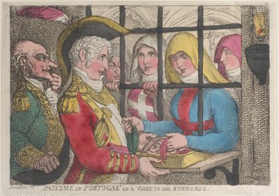 Passatempo in Portogallo o una visita ai conventi da Thomas Rowlandson