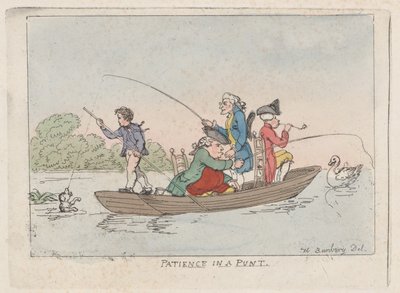 Pazienza in una barca, ca. 1803 da Thomas Rowlandson