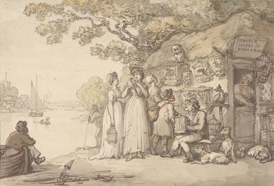 Pidcock, commerciante di uccelli e animali da Thomas Rowlandson