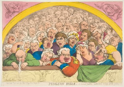 Pidgeon Hole. Un Ingegno del Giardino del Convento per Rinchiudere gli Dei da Thomas Rowlandson
