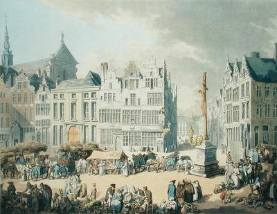 Place de Mer ad Anversa da Thomas Rowlandson