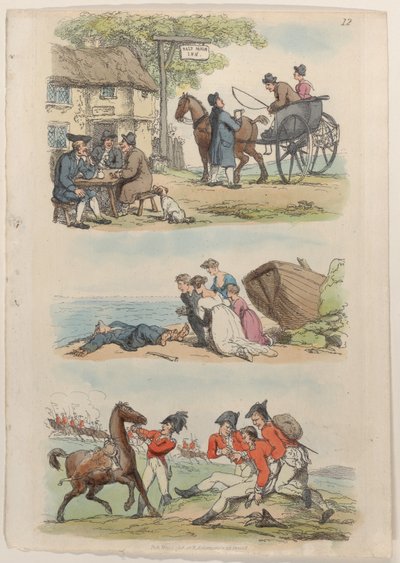 Tavola 12, da Il mondo in miniatura, 1816 da Thomas Rowlandson
