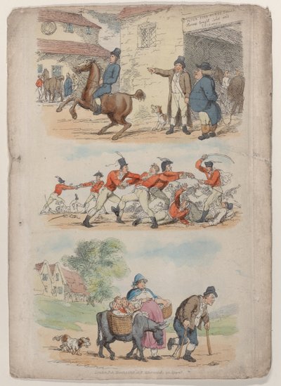Tavola 1, da Il mondo in miniatura, 1816 da Thomas Rowlandson