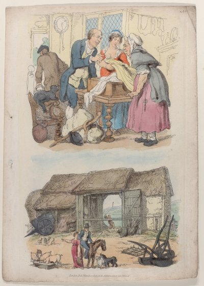 Tavola 5, da Mondo in miniatura, 1816 da Thomas Rowlandson