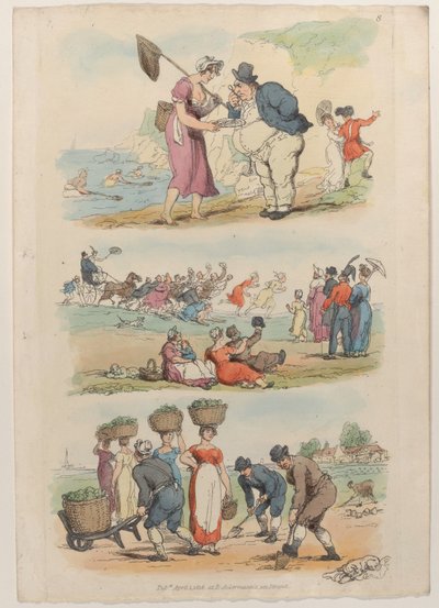 Piatto 8, da Il mondo in miniatura, 1816 da Thomas Rowlandson