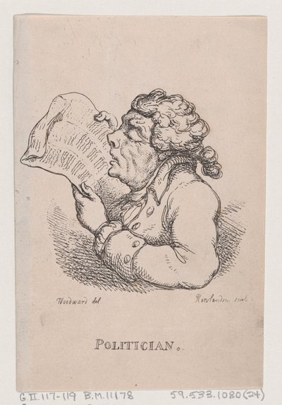 Politico, aprile 1808 da Thomas Rowlandson