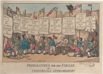 Preparativi per il Giubileo o Spettacoli Straordinari, 24 ottobre 1809 da Thomas Rowlandson