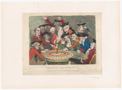 Divertimento privato, 1 gennaio 1786 da Thomas Rowlandson