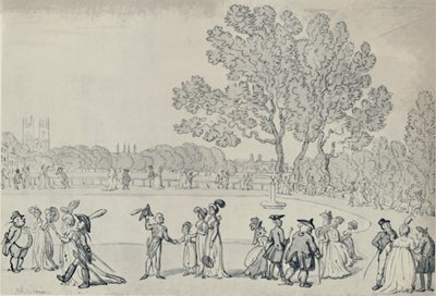 Passeggiata nel Green Park da Thomas Rowlandson