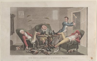 Quae Genus Assiste a un Finale Sportivo, dalla Storia di Johnny Quae Genus da Thomas Rowlandson
