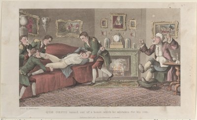 Quae Genus Cacciato da una Casa che Scambia per la Sua, dalla Storia da Thomas Rowlandson