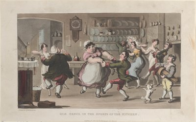 Quae Genus, negli sport della cucina, da The History of Johnny Quae Genus..., 1 agosto 1821 da Thomas Rowlandson