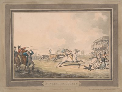 Gare [set di sei]:  5. Uscita dal percorso da Thomas Rowlandson