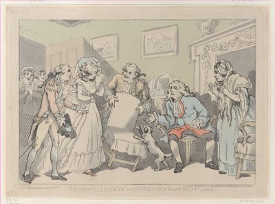 Riconciliazione, o il ritorno dalla Scozia, 17 dicembre 1785 da Thomas Rowlandson