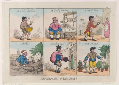 Raffinamento del linguaggio da Thomas Rowlandson