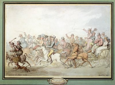 Ritorno dalle Corse di Epsom, 1823 da Thomas Rowlandson