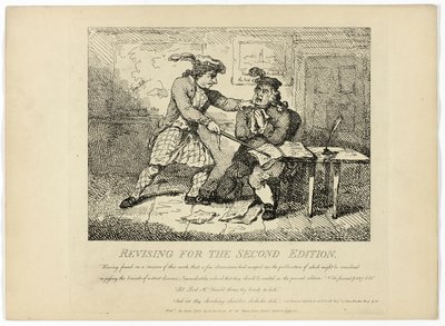 Revisione per la seconda edizione, da Il giro delle Ebridi di Boswell da Thomas Rowlandson
